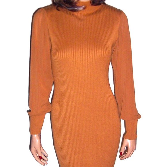 Emma & Posh Bronze Sweater Dress M - Picture 1 of 7